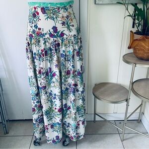 Spell & the Gypsy  Rayon Split Maxi Skirt Size L